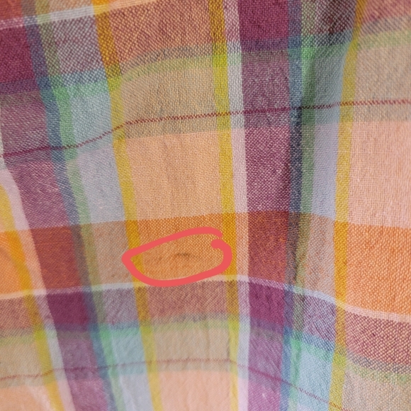 Billabong The Salty Blonde Break Point Pants Sz 30 Orange Gingham Resortwear - Picture 11 of 12